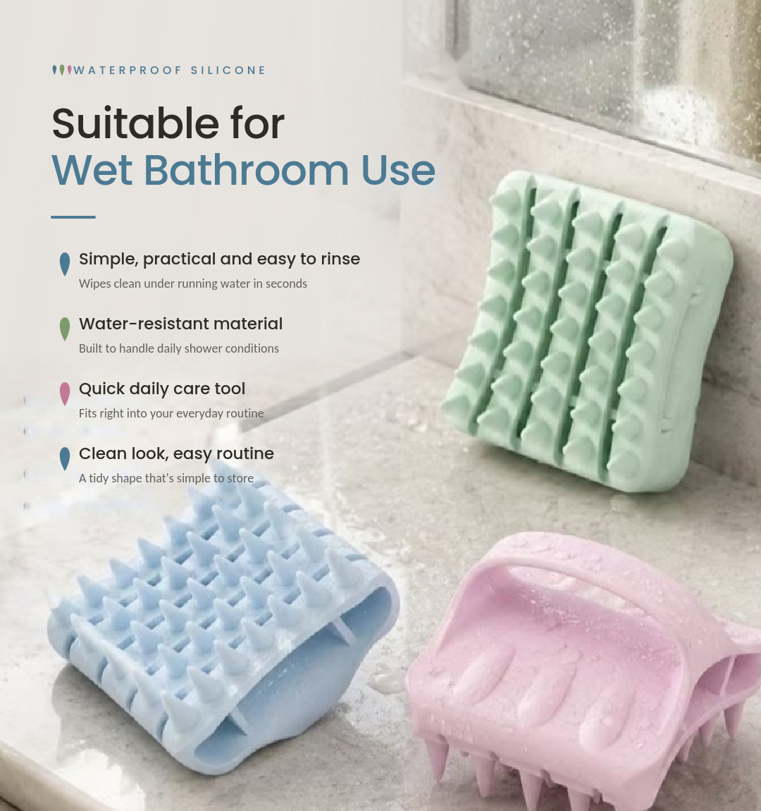 Scalp Massage Shampoo Brush